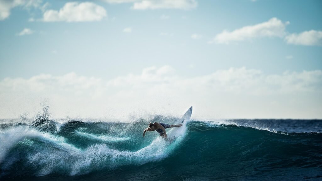 surfing, surfer, wave, nature, ocean, sea, water, sports, fitness, active, activity, extreme, blue fitness, blue water, blue sea, blue ocean, blue workout, blue sports, blue wave, blue waves